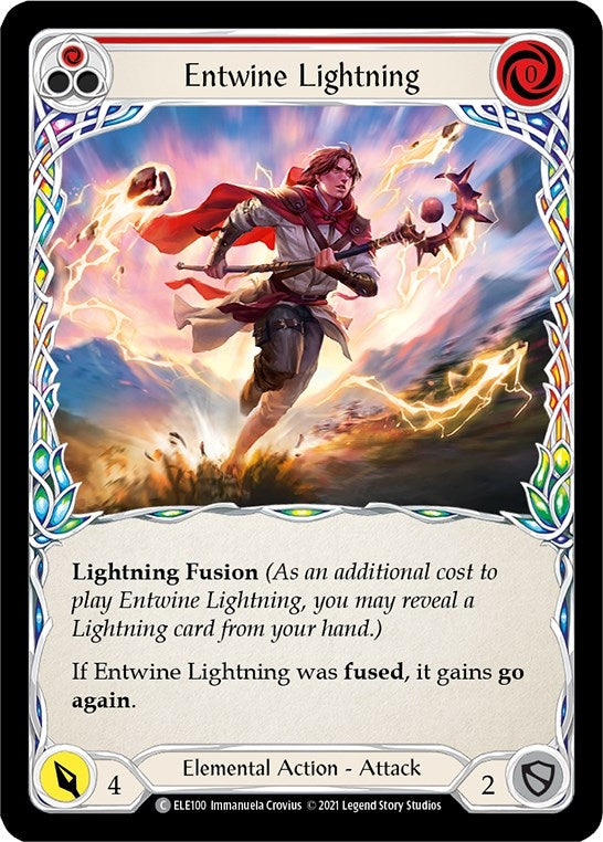 Image for Entwine Lightning (Red) (ELE100) (Tales of Aria) - Flesh and Blood TCG