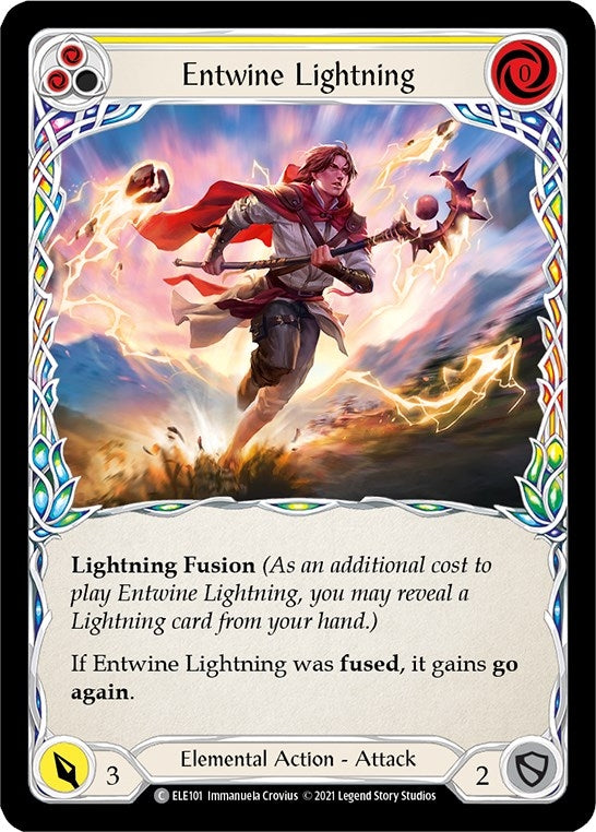 Image for Entwine Lightning (Yellow) (ELE101) (Tales of Aria) - Flesh and Blood TCG