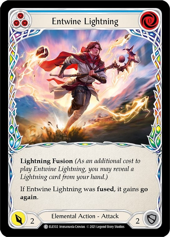 Image for Entwine Lightning (Blue) (ELE102) (Tales of Aria) - Flesh and Blood TCG