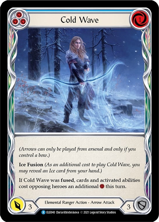 Image for Cold Wave (Blue) (ELE040) (Tales of Aria) - Flesh and Blood TCG
