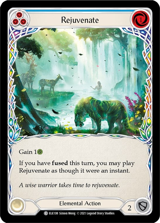 Image for Rejuvenate (Blue) (ELE108) (Tales of Aria) - Flesh and Blood TCG