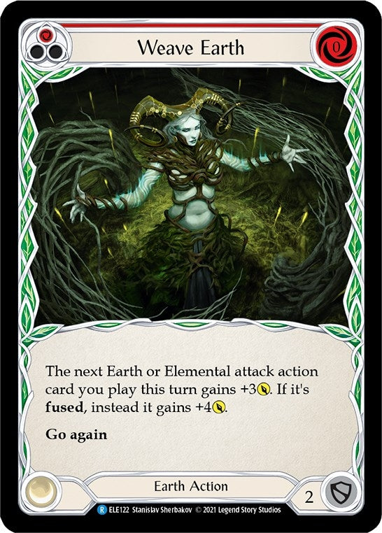 Image for Weave Earth (Red) (ELE122) (Tales of Aria) - Flesh and Blood TCG