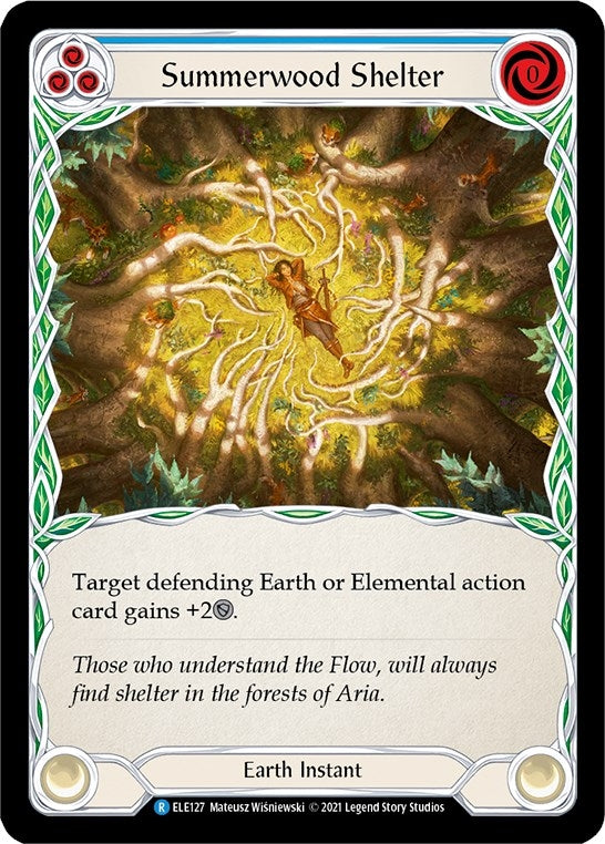 Image for Summerwood Shelter (Blue) (ELE127) (Tales of Aria) - Flesh and Blood TCG
