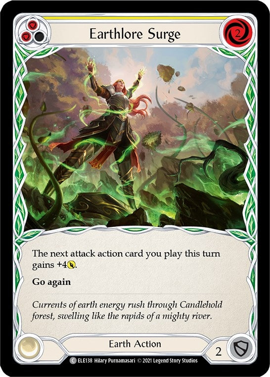 Image for Earthlore Surge (Yellow) (ELE138) (Tales of Aria) - Flesh and Blood TCG