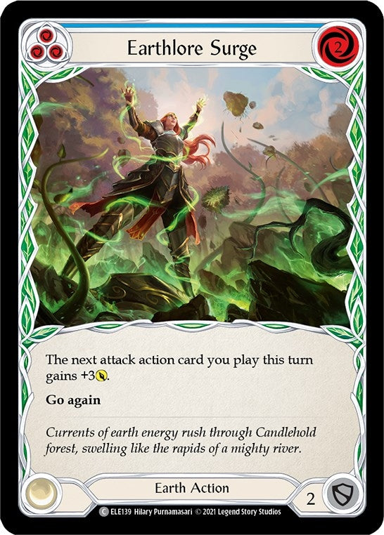 Image for Earthlore Surge (Blue) (ELE139) (Tales of Aria) - Flesh and Blood TCG