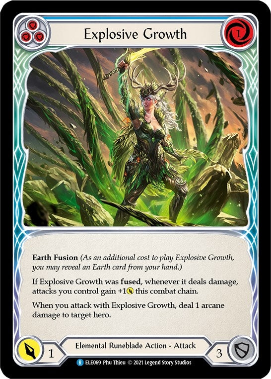 Image for Explosive Growth (Blue) (ELE069) (Tales of Aria) - Flesh and Blood TCG