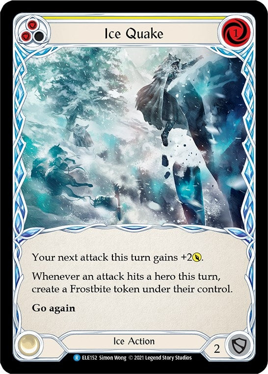 Image for Ice Quake (Yellow) (ELE152) (Tales of Aria) - Flesh and Blood TCG