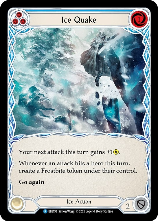 Image for Ice Quake (Blue) (ELE153) (Tales of Aria) - Flesh and Blood TCG