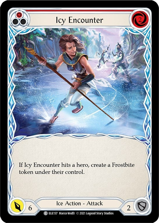 Image for Icy Encounter (Red) (ELE157) (Tales of Aria) - Flesh and Blood TCG