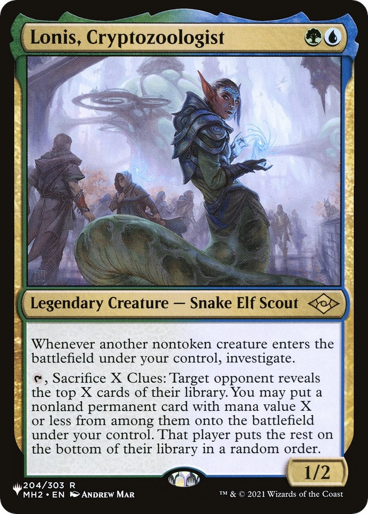 Image for Lonis, Cryptozoologist (204/303) (The List Reprints) - Magic: The Gathering