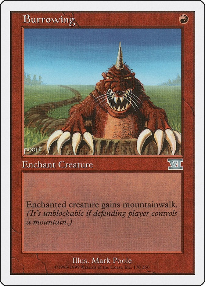 Image for Burrowing (170) (Classic Sixth Edition) - Magic: The Gathering