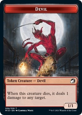 Image for Devil Token (6) (Innistrad: Midnight Hunt) - Magic: The Gathering
