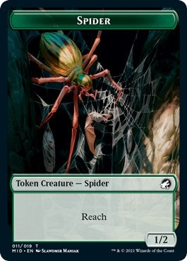 Spider Token (11) (Innistrad: Midnight Hunt)