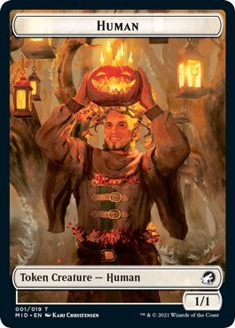 Image for Human // Bird Double-Sided Token (1 // 3) (Innistrad: Midnight Hunt) - Magic: The Gathering