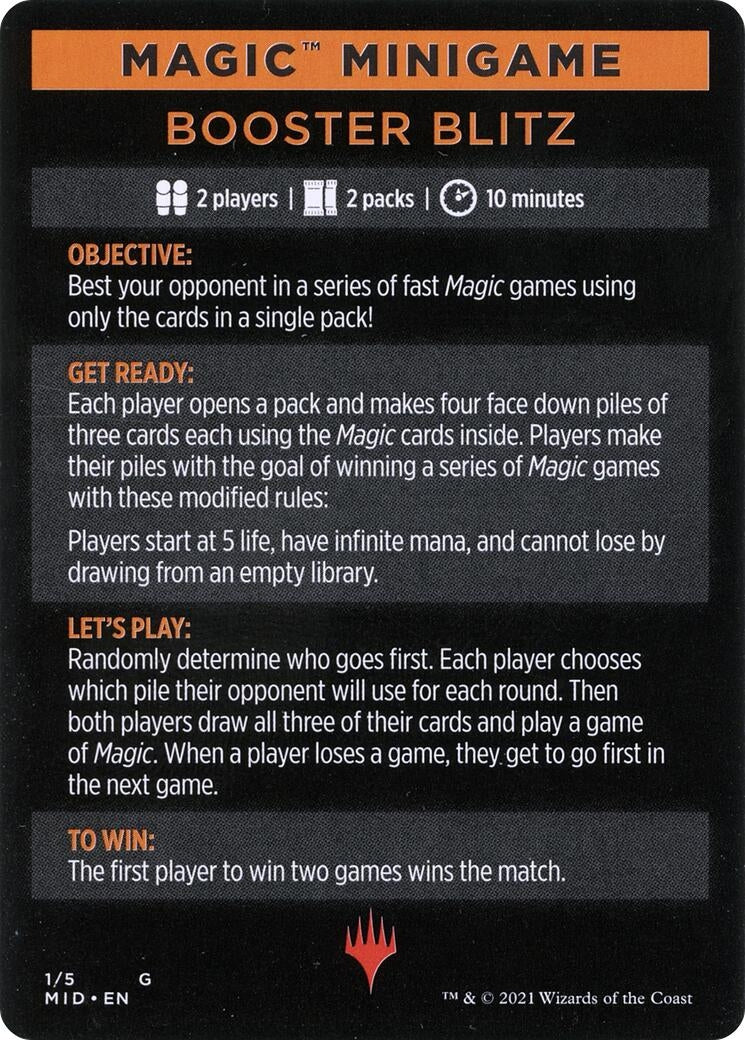 Magic Minigame: Booster Blitz (1) (Innistrad: Midnight Hunt)