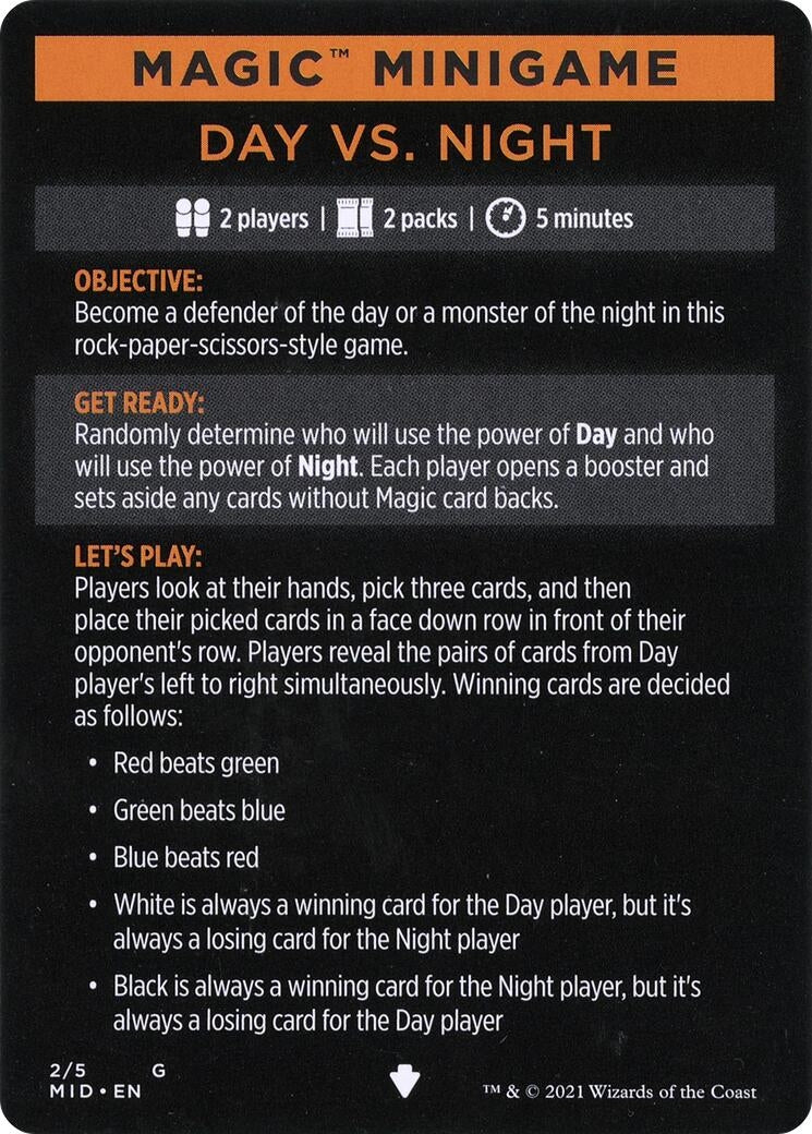 Magic Minigame: Day Vs. Night (2) (Innistrad: Midnight Hunt)