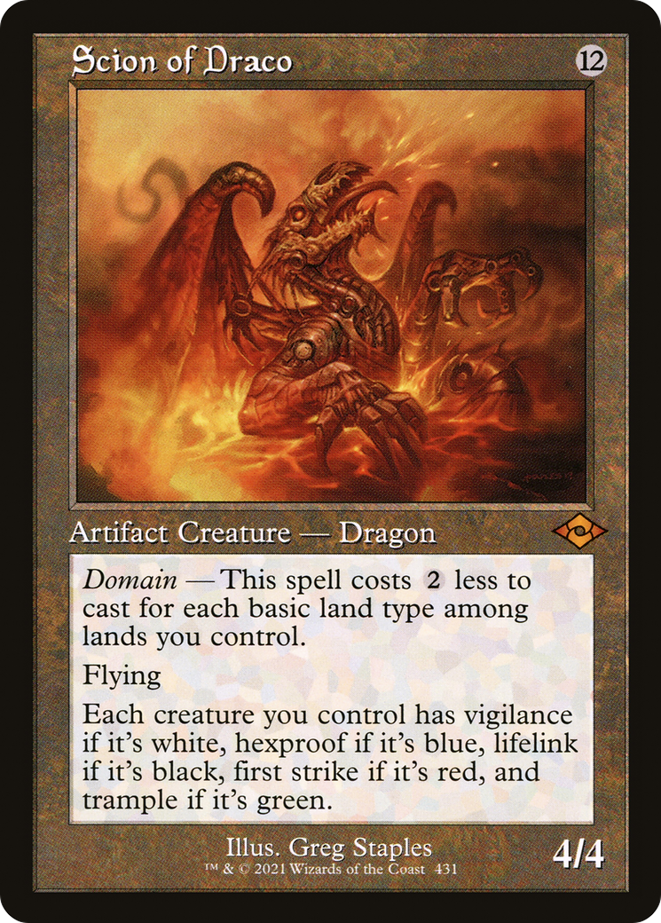 Scion of Draco (Retro Frame) (MH2-431) - Modern Horizons 2 Foil