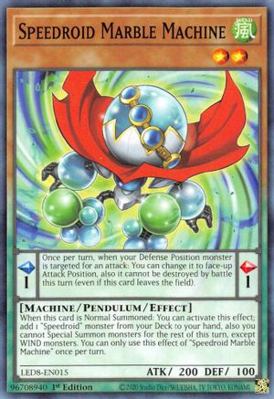 Speedroid Marble Machine (LED8-EN015) - Legendary Duelists: Synchro Storm 1st Edition