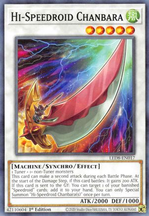 Hi-Speedroid Chanbara (LED8-EN017) - Legendary Duelists: Synchro Storm 1st Edition