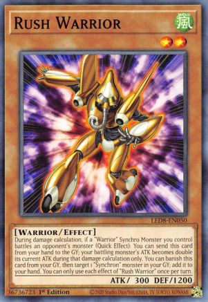 Rush Warrior (LED8-EN050) - Legendary Duelists: Synchro Storm 1st Edition