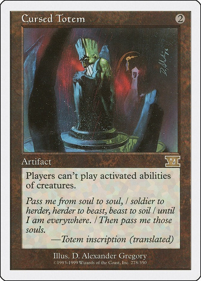 Image for Cursed Totem (278) (Classic Sixth Edition) - Magic: The Gathering