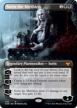 Image for Sorin the Mirthless (Borderless) (278) (Innistrad: Crimson Vow) - Magic: The Gathering
