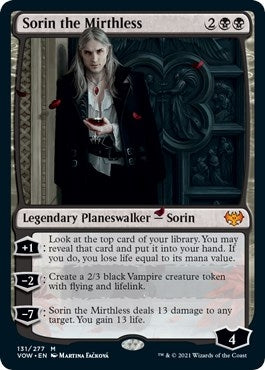 Image for Sorin the Mirthless (131) (Innistrad: Crimson Vow) - Magic: The Gathering