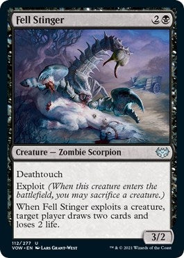 Image for Fell Stinger (112) (Innistrad: Crimson Vow) - Magic: The Gathering