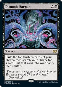Image for Demonic Bargain (103) (Innistrad: Crimson Vow) - Magic: The Gathering