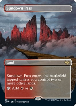 Sundown Pass (Borderless) (285) (Innistrad: Crimson Vow)