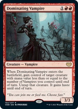 Dominating Vampire (154) (Innistrad: Crimson Vow)