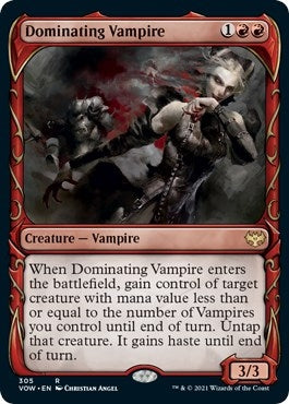 Image for Dominating Vampire (Showcase) (305) (Innistrad: Crimson Vow) - Magic: The Gathering