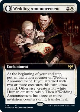 Image for Wedding Announcement (Extended Art) (355) (Innistrad: Crimson Vow) - Magic: The Gathering