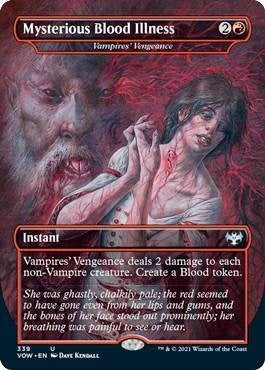 Image for Mysterious Blood Illness - Vampires' Vengeance (339) (Innistrad: Crimson Vow) - Magic: The Gathering