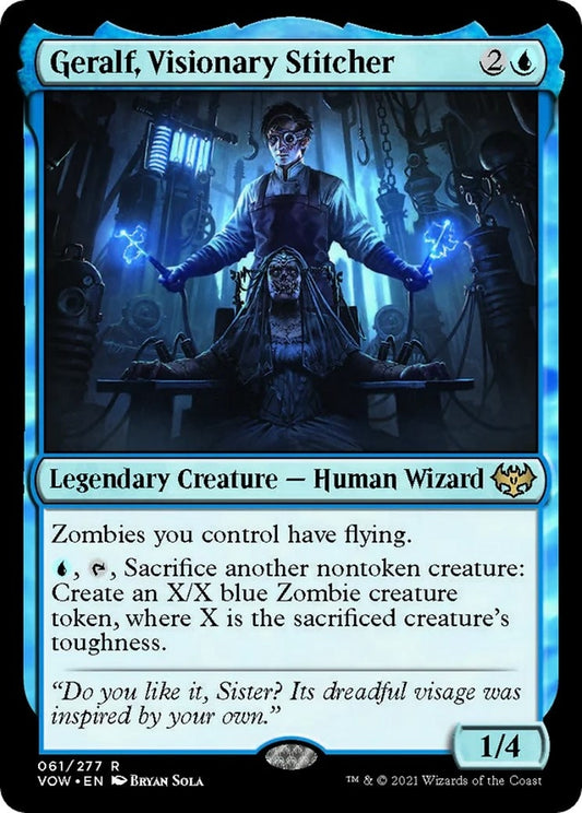 Image for Geralf, Visionary Stitcher (61) (Innistrad: Crimson Vow) - Magic: The Gathering