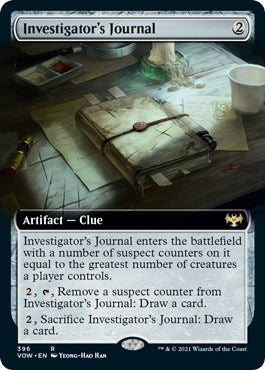 Investigator's Journal (Extended Art) (396) (Innistrad: Crimson Vow)