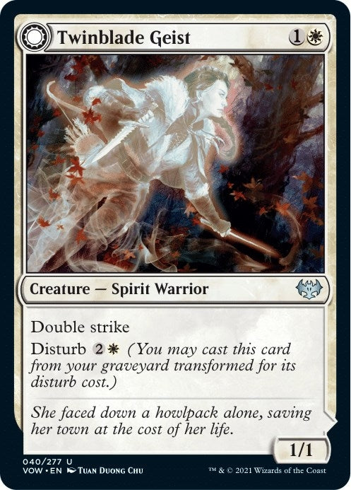 Twinblade Geist (40) (Innistrad: Crimson Vow)