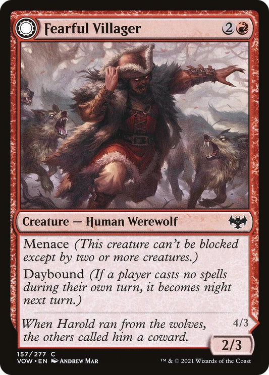 Image for Fearful Villager (157) (Innistrad: Crimson Vow) - Magic: The Gathering