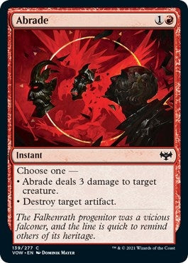 Abrade (139) (Innistrad: Crimson Vow)