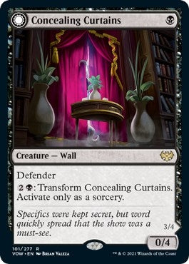 Image for Concealing Curtains (101) (Innistrad: Crimson Vow) - Magic: The Gathering