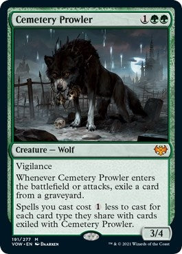 Image for Cemetery Prowler (191) (Innistrad: Crimson Vow) - Magic: The Gathering