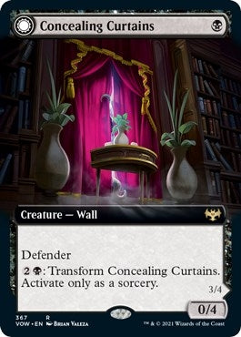 Image for Concealing Curtains (Extended Art) (367) (Innistrad: Crimson Vow) - Magic: The Gathering