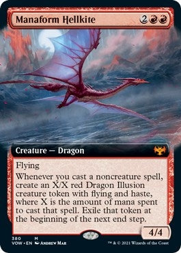 Manaform Hellkite (Extended Art) (380) (Innistrad: Crimson Vow)