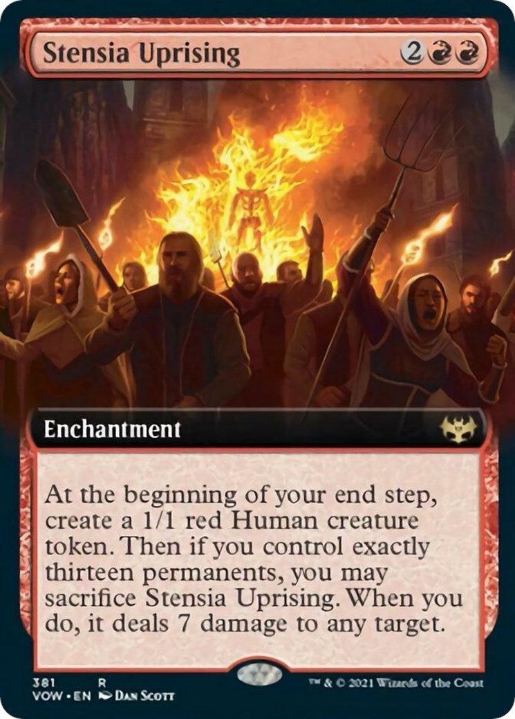 Image for Stensia Uprising (Extended Art) (381) (Innistrad: Crimson Vow) - Magic: The Gathering