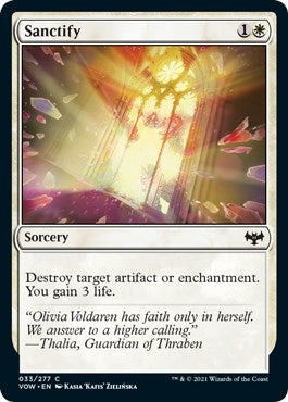 Image for Sanctify (33) (Innistrad: Crimson Vow) - Magic: The Gathering