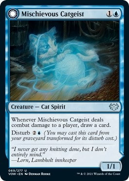 Image for Mischievous Catgeist (69) (Innistrad: Crimson Vow) - Magic: The Gathering