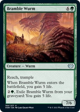 Image for Bramble Wurm (189) (Innistrad: Crimson Vow) - Magic: The Gathering