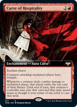 Image for Curse of Hospitality (Extended Art) (377) (Innistrad: Crimson Vow) - Magic: The Gathering
