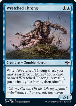 Image for Wretched Throng (91) (Innistrad: Crimson Vow) - Magic: The Gathering