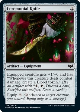 Image for Ceremonial Knife (254) (Innistrad: Crimson Vow) - Magic: The Gathering